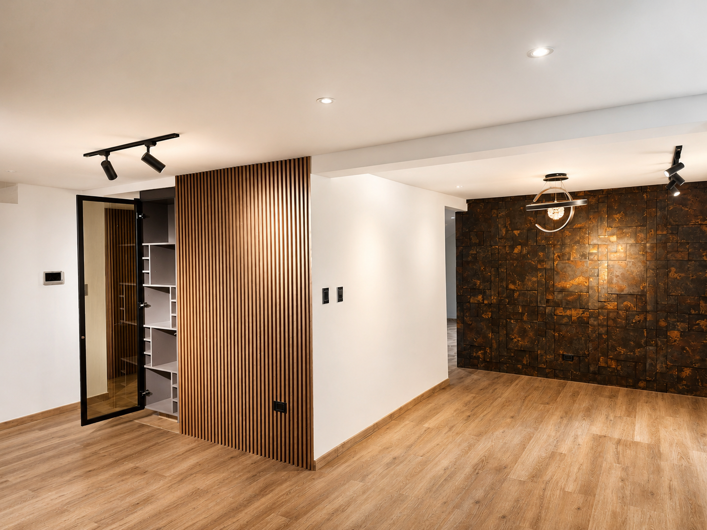 Sala en piedra · Muzu — Zona social