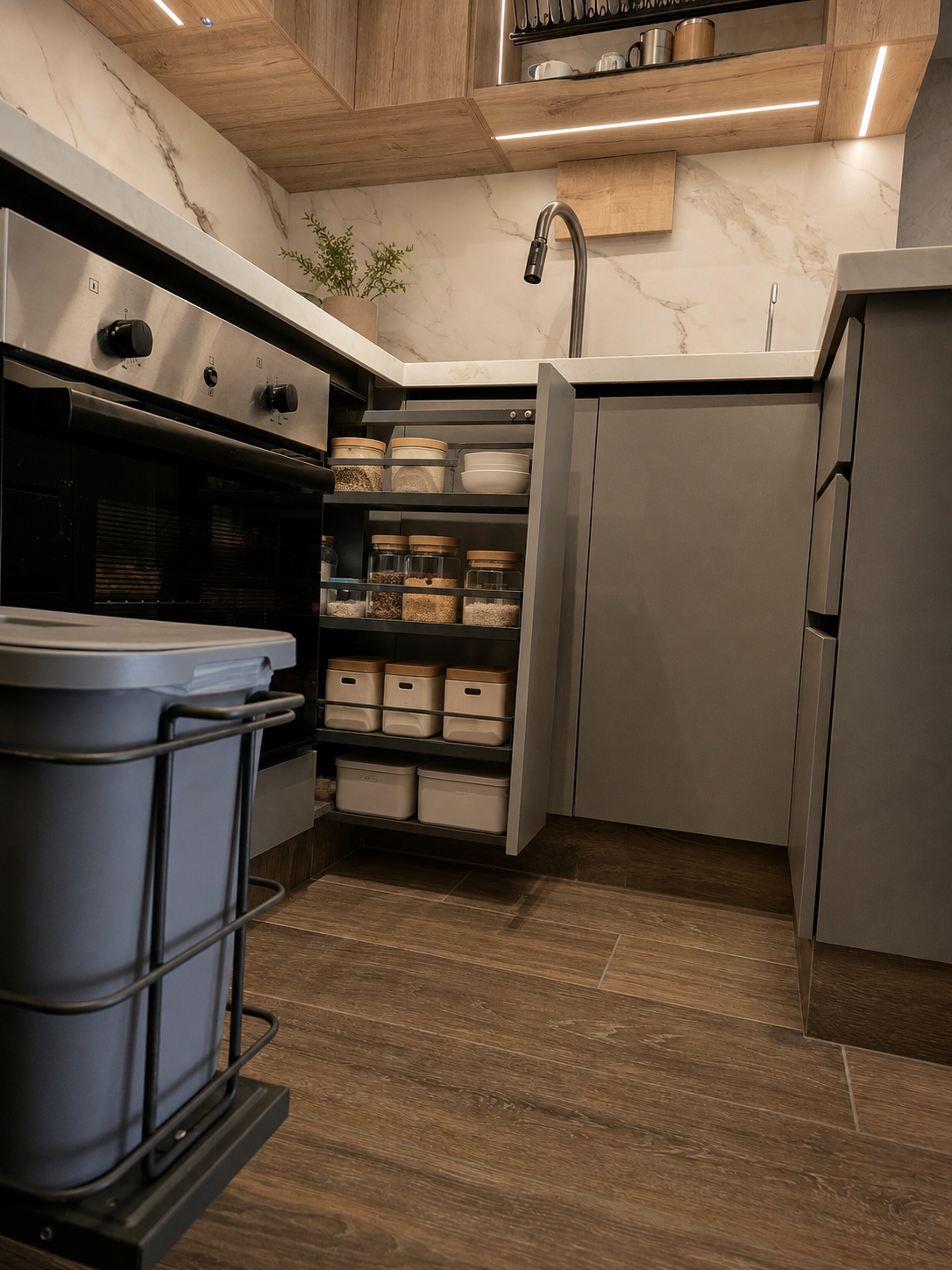 Cocina integral premium — Cocina con carpintería a medida, piedra…