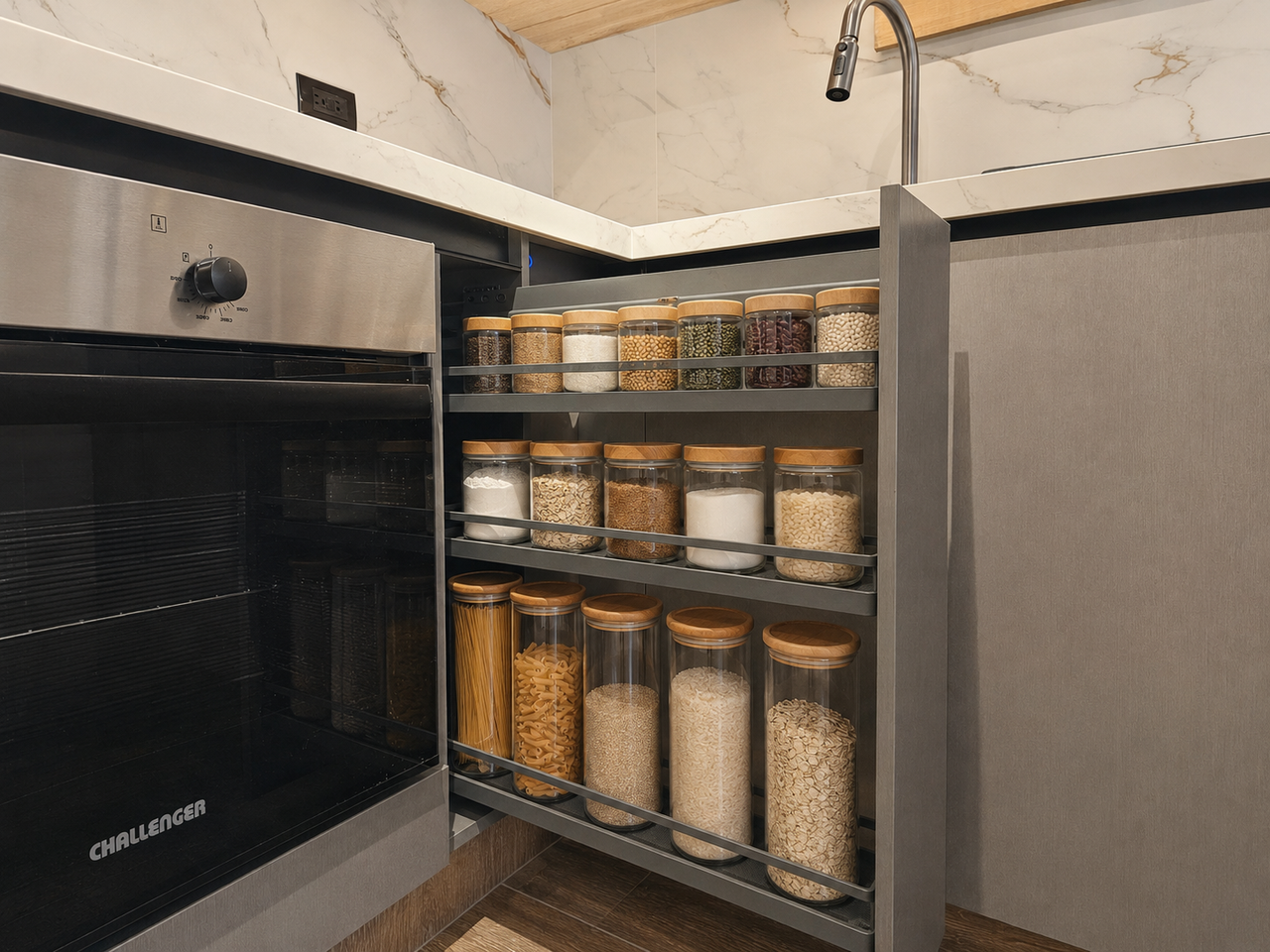 Cocina integral premium — Cocina con carpintería a medida, piedra…