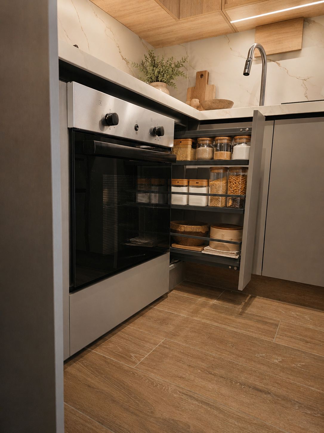 Cocina integral premium — Cocina con carpintería a medida, piedra…
