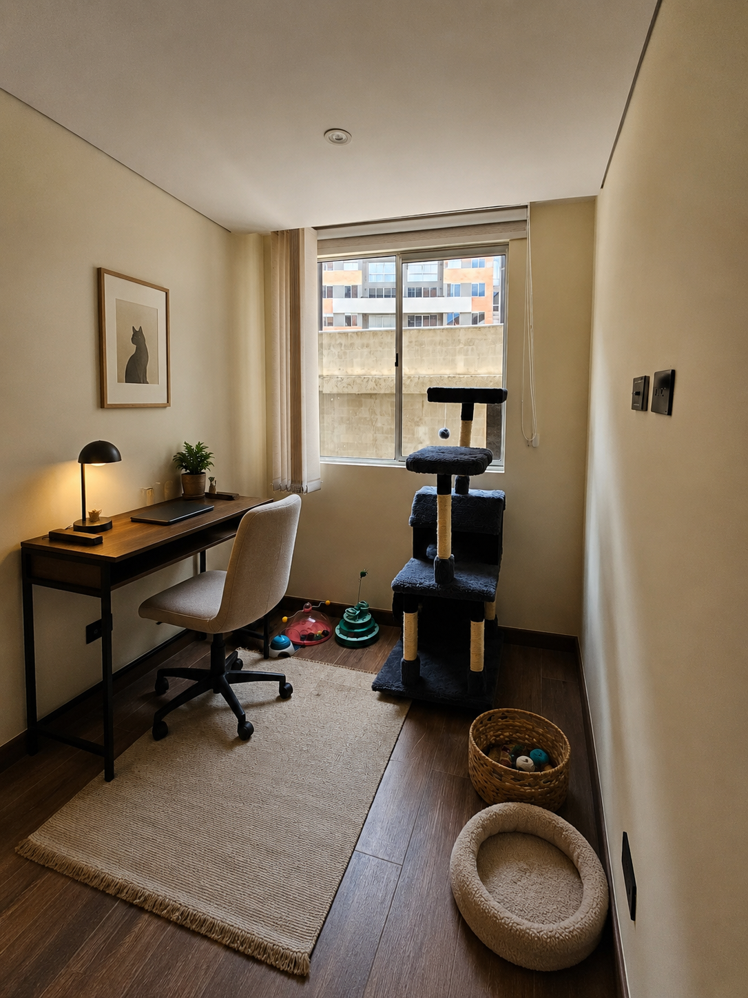 Estudio y biblioteca — Espacio de estudio con biblioteca,…