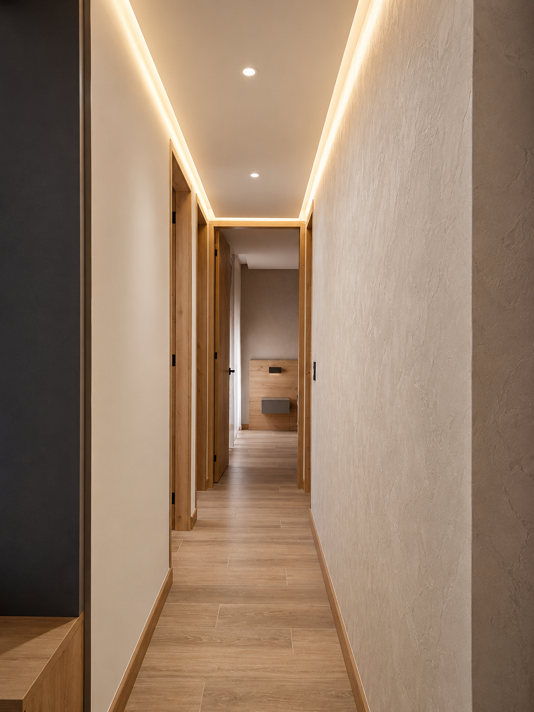 Pasillo y circulación — Circulación interior con continuidad…